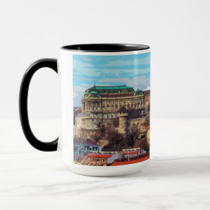 Budapests historiska Castle Architecture Ungern Mugg