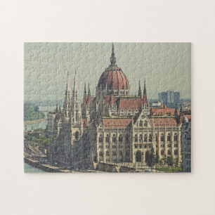 Budapests parlament, syd-sidefotografi pussel