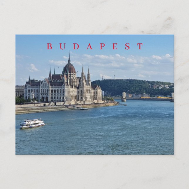 Budapests vykort för Donau (Framsida)