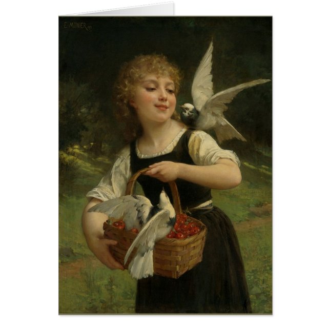 Budbärare av kärlek hälsningskort (Framsidan)