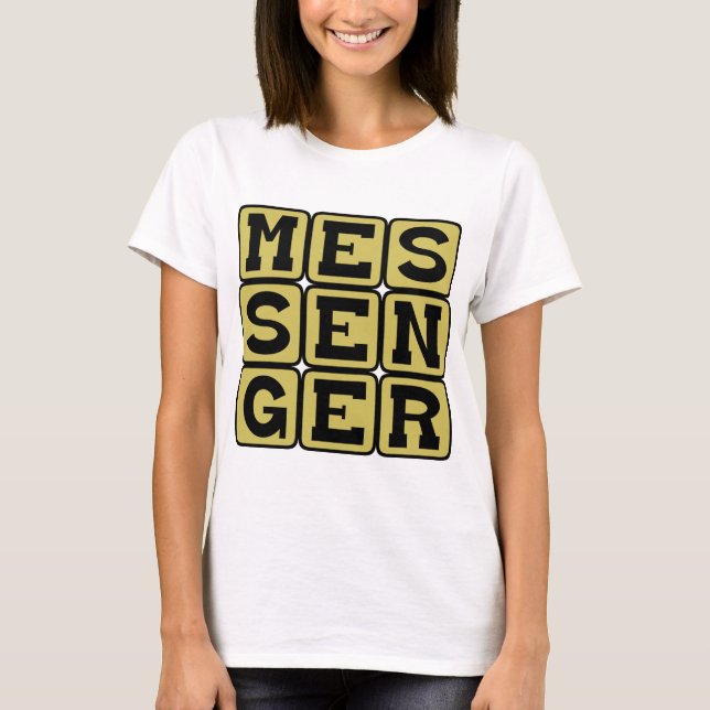 Budbärare, En Som Levererar T Shirt (Framsida)