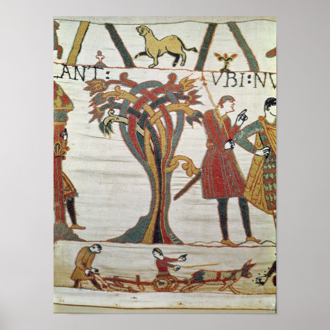 Budbärare från Duke William kom för att hitta grev Poster (Framsidan)