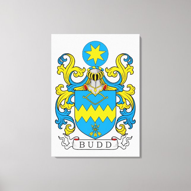 Budd Family Crest Canvastryck (Framsida)