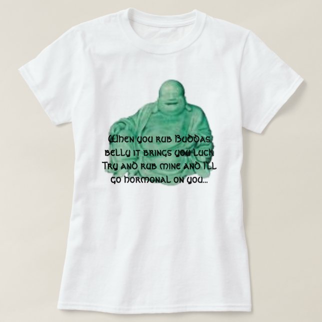buddaen när du gnider den Buddas buken det, kommer Tröja (Design framsida)