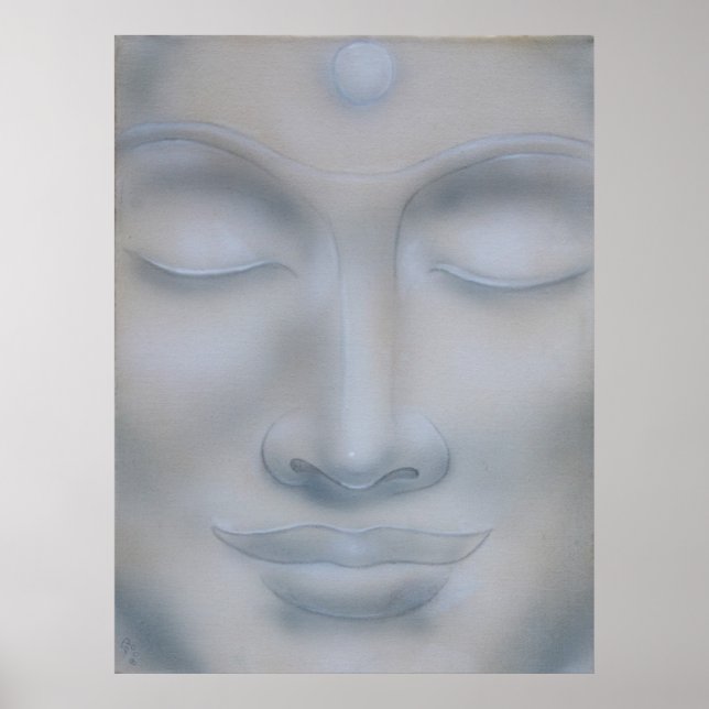 buddah ansikte meditation poster (Framsidan)
