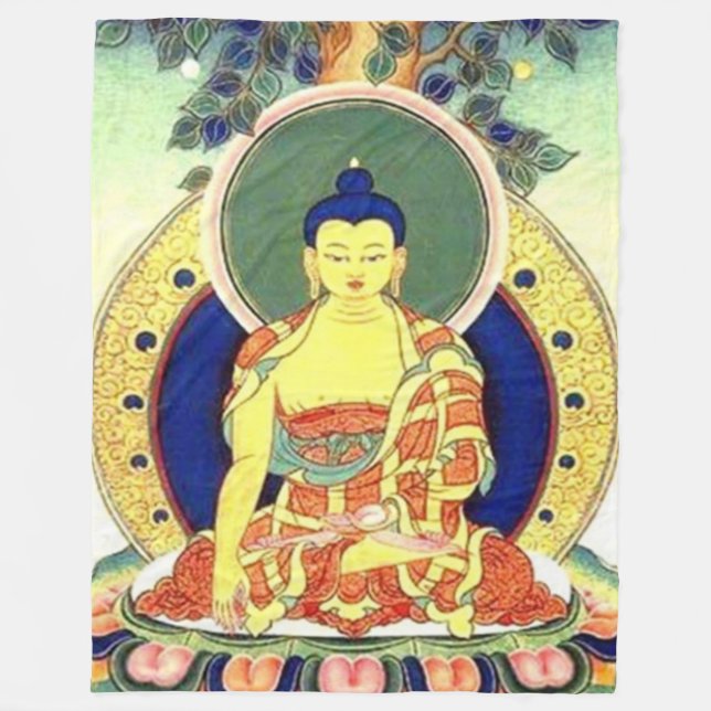 BUDDAH PRAYER Fleece Blanket (Framsidan)