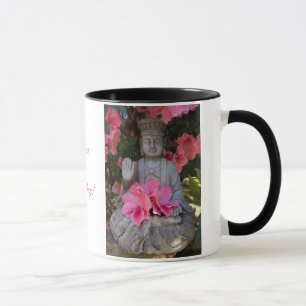Buddah under Azaleasmuggen Mugg