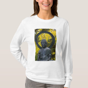 Buddastaty i de japanska trädgårdarna Gyllene T-shirt