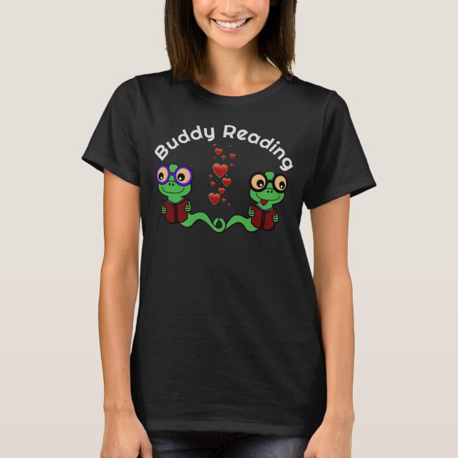 Budddy Reading Bookworms T Shirt (Framsida)