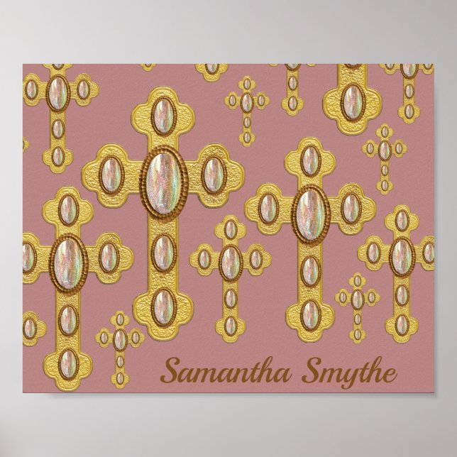 Budded Kor med sex Faux Opals - Poster (Framsidan)