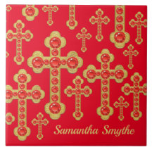 Budded Kor med tolv Faux Rubies -