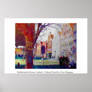 Buddenbrook-Hus Luebeck, nordlig Tyskland Poster