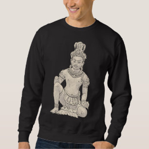 Buddha 4 Buddha Statue Buddha Wall Buddha Painting Lång Ärmad Tröja