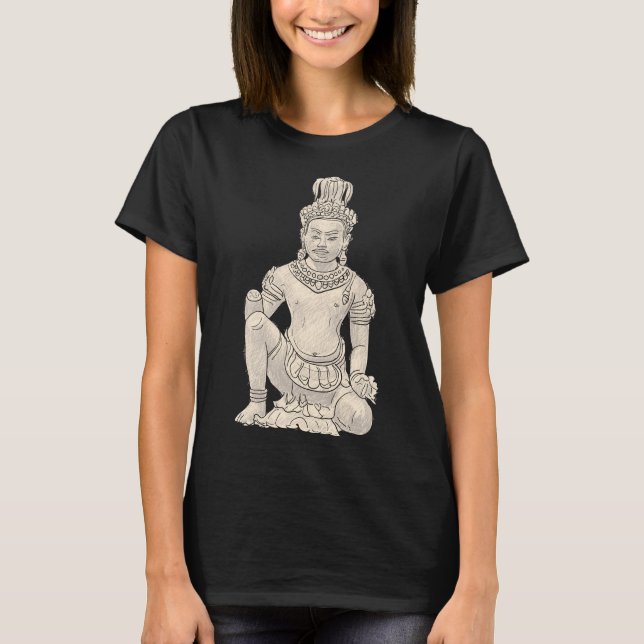 Buddha 4 Buddha Statue Buddha Wall Buddha Painting T Shirt (Framsida)