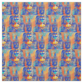 Buddha Abstrakt färgstark Tyg