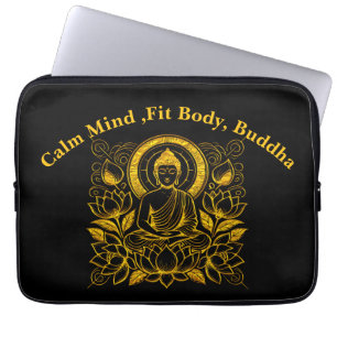 Buddha Amid Lotus Flowers Laptop Fodral