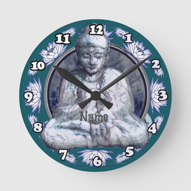 Buddha Andas Rund Klocka (Framsida)