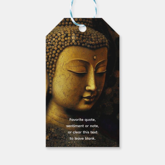 Buddha, Andlig Meditation Presentetikett (Framsidan)