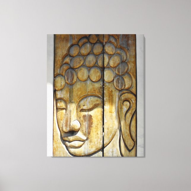 Buddha Ansikte Canvastryck (Framsida)