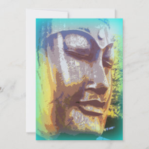 Buddha ansikte grönt