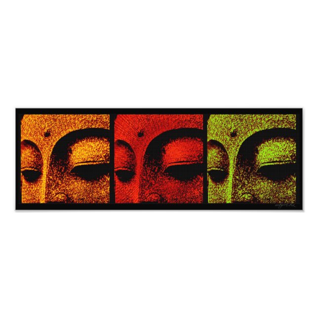 Buddha Ansikte Photo Fototryck (Framsidan)