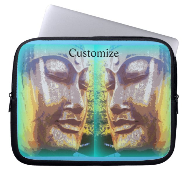 Buddha ansikte Thunder_Cove Laptop Fodral (Framsidan)