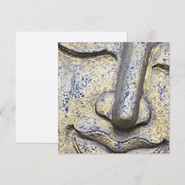 Buddha Ansikte Zen Harmony Buddhaur-platta kort (Fram/baksida)