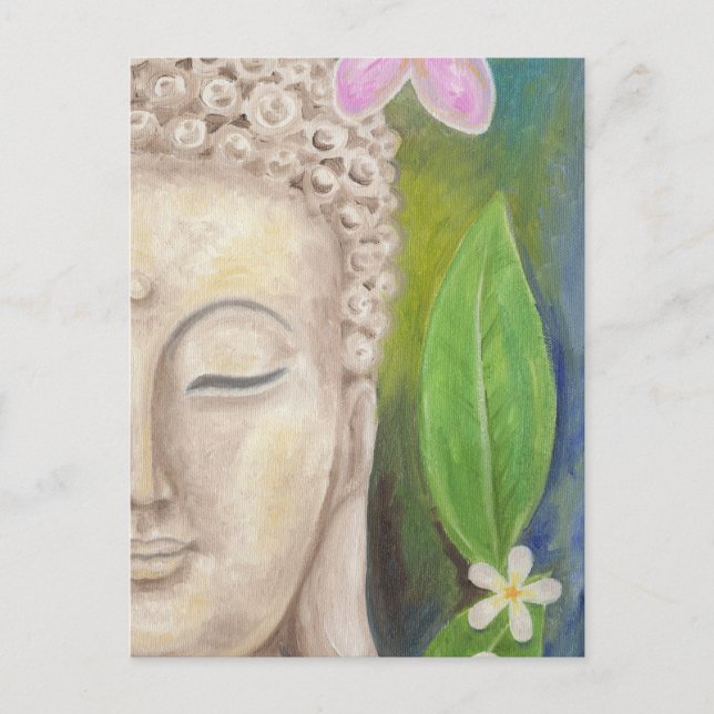 Buddha ansiktevykort vykort (Framsida)