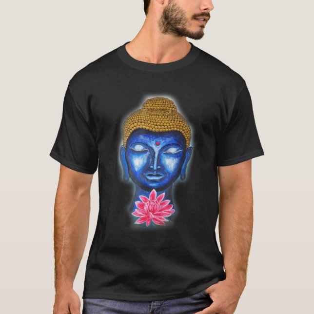 Buddha Asian Lotus Flower för flickor T Shirt (Framsida)