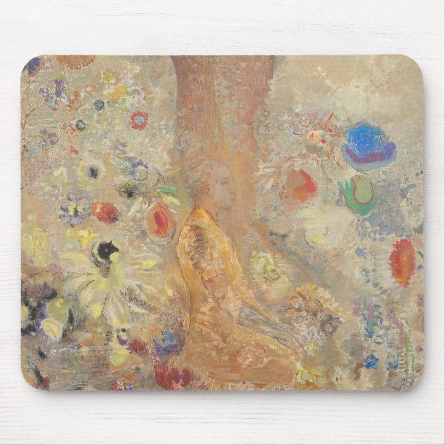 Buddha av Odilon Redon Musmatta (Framsidan)