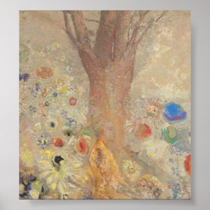 Buddha av Odilon Redon Poster