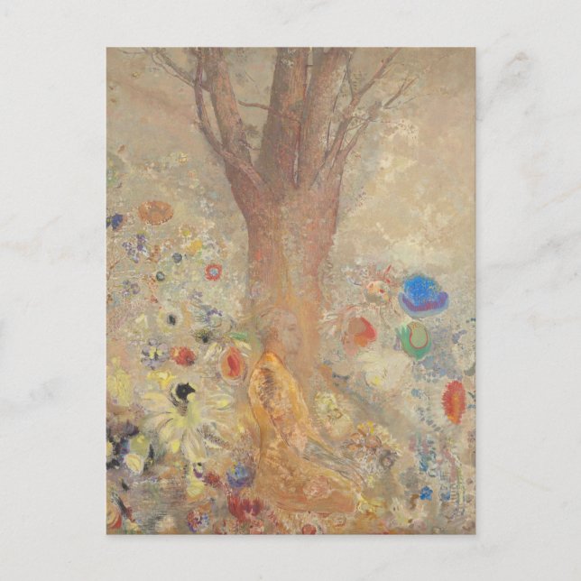 Buddha av Odilon Redon Vykort (Framsida)