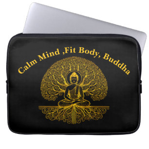 Buddha Beneath Helig Träd Laptop Fodral