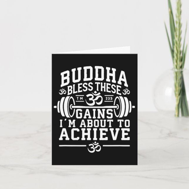 Buddha Bless de här vinsterna som jag ska uppnå gy Kort (Framsida)