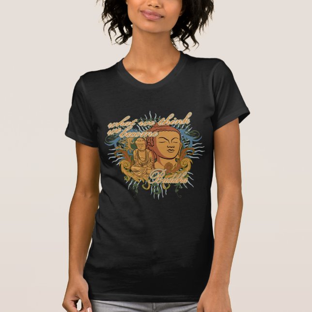 Buddha blir citationstecknet t-shirt (Framsida)