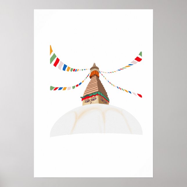 Buddha Boudha Swoyambhu Poster (Framsidan)