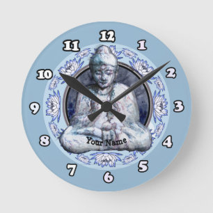 Buddha Breathe Clock Rund Klocka