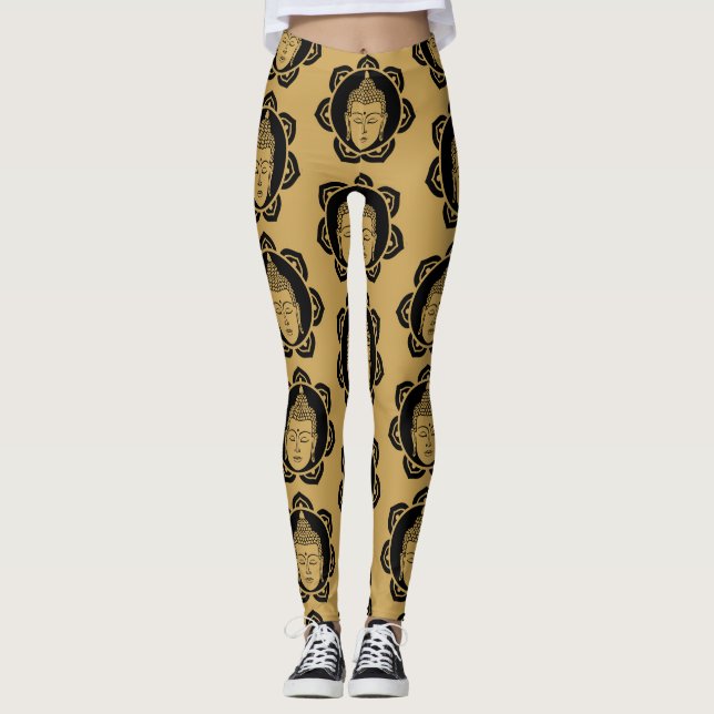 Buddha Buddha Purnima Buddha-dagen Leggings (Framsida)