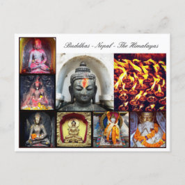 Buddha & Buddha-statyer, Shakyamuni dharma/Nepal Vykort