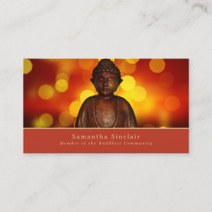 Buddha, buddhism, buddhist visitkort