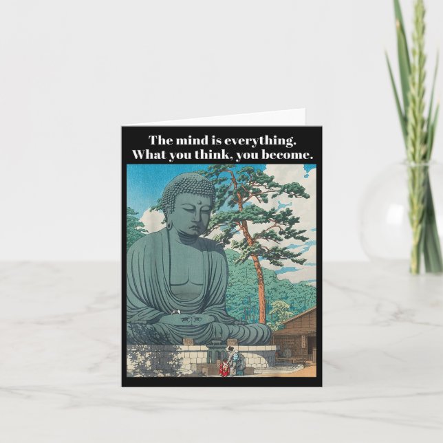 Buddha-buddhism Meditation Positi Kort (Framsida)