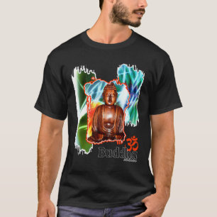Buddha Buddhism Mode Kvinnor Män Vintage Retro 70 T Shirt