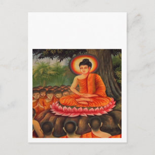 BUDDHA Buddhism Peace Vykort