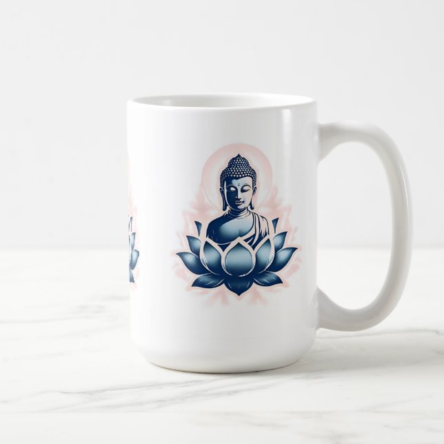 Buddha Buddhism Zen Spirituality Peace Kaffemugg (Höger)