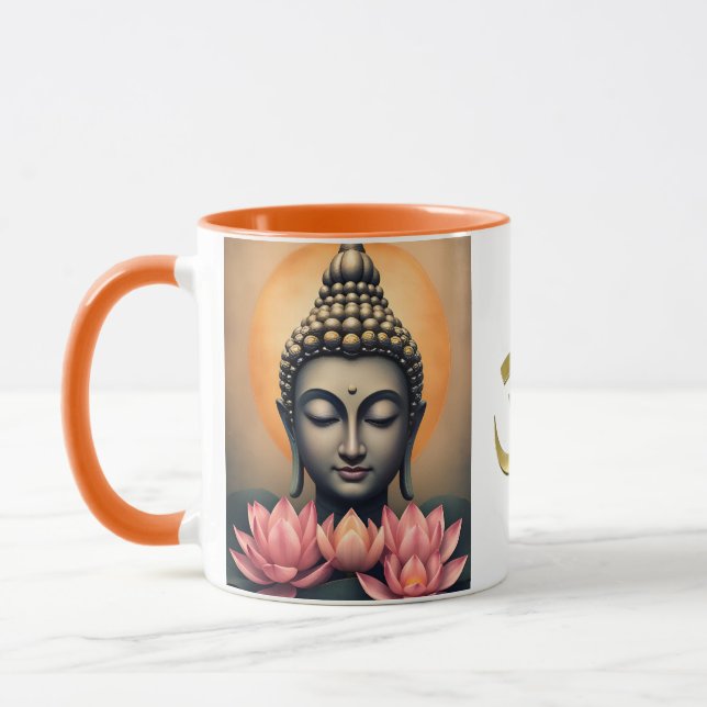 Buddha Buddhism Zen Spirituality Peace Mugg (Vänster)