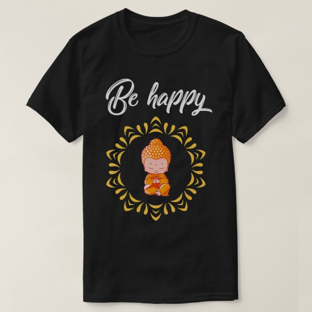 Buddha Buddhist Meditation Spiritual Zen Yoga Men  T Shirt (Design framsida)