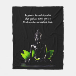 Buddha-citat 4 fluffig filt