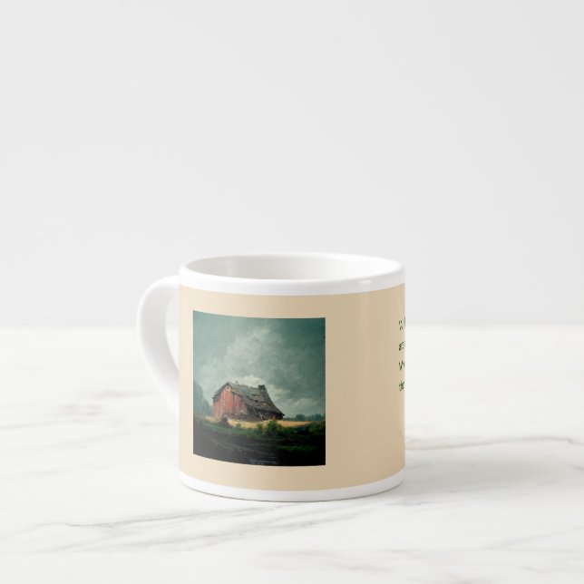 Buddha-citat: Att se förändringar minska lidandet Espressomugg (Framsida vänster)