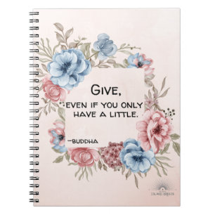 Buddha citat journal anteckningsbok