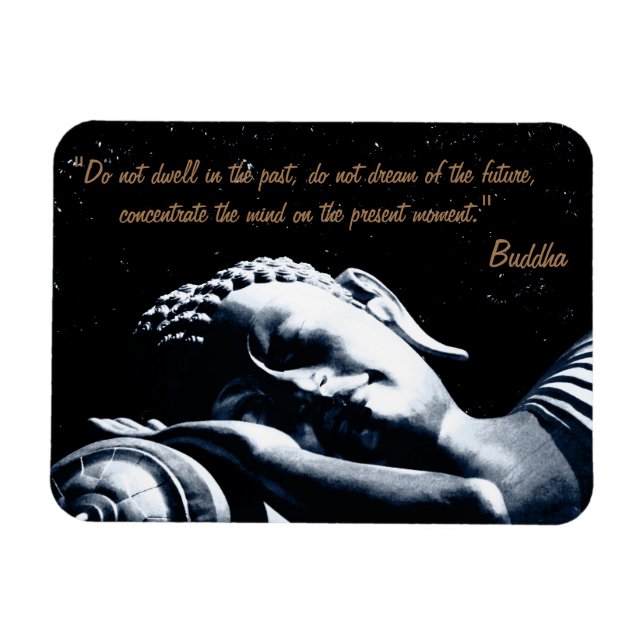 Buddha-citat och sparande buddha under Stars /Drea Magnet (Horisontell)